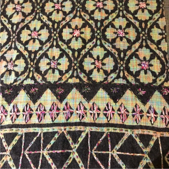 Anthropologie & Urban Outfitters 100% Wool Shawl Scarf Multicolored & Textured - Picture 10 of 13